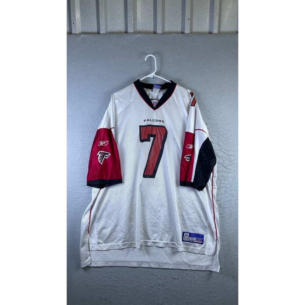 Reebok Football Jersey Mens 3XL White Good Michael Vick Atlanta Falcons 7 NFL